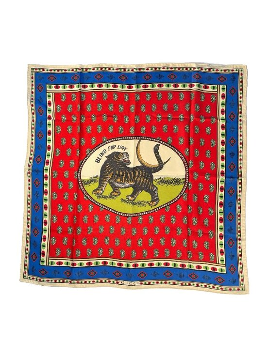 Gucci Accessories - 👜 Rare Gucci Blind For Love Tiger Moon Silk Scarf – NWT